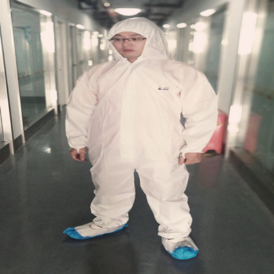SMS Co tổng thể PPE dùng một lần Quần áo bảo vệ với máy hút mùi ODM