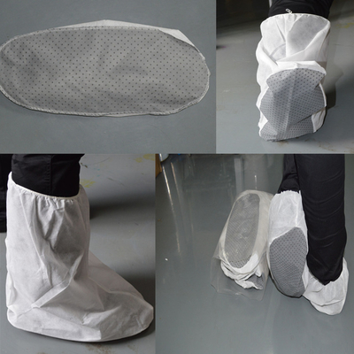 Bệnh viện dùng một lần dài Booties Giày bao phủ không chống thấm nước phẫu thuật màu trắng