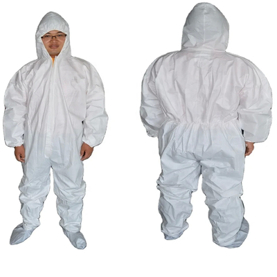 Áo vải không dệt dùng một lần để đóng khóa khóa cổ tròn