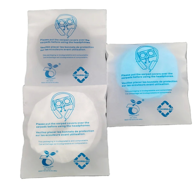50pc Trắng dùng một lần tai nghe tai nghe nhẹ bảo vệ thân thiện với môi trường khỏi bụi bẩn và bụi