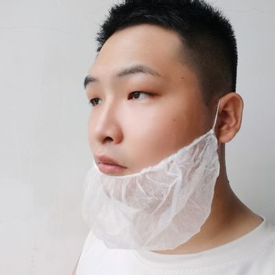 Nắp râu không dệt dùng một lần 45x20cm Trắng Đen Xanh