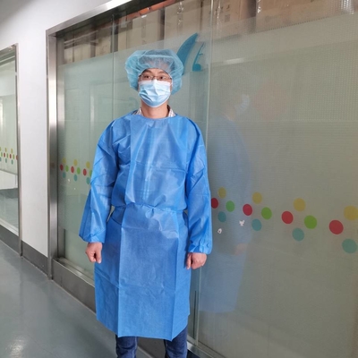Áo choàng cách ly dùng một lần SMS / PP / PE / Microporous M L XL XXL